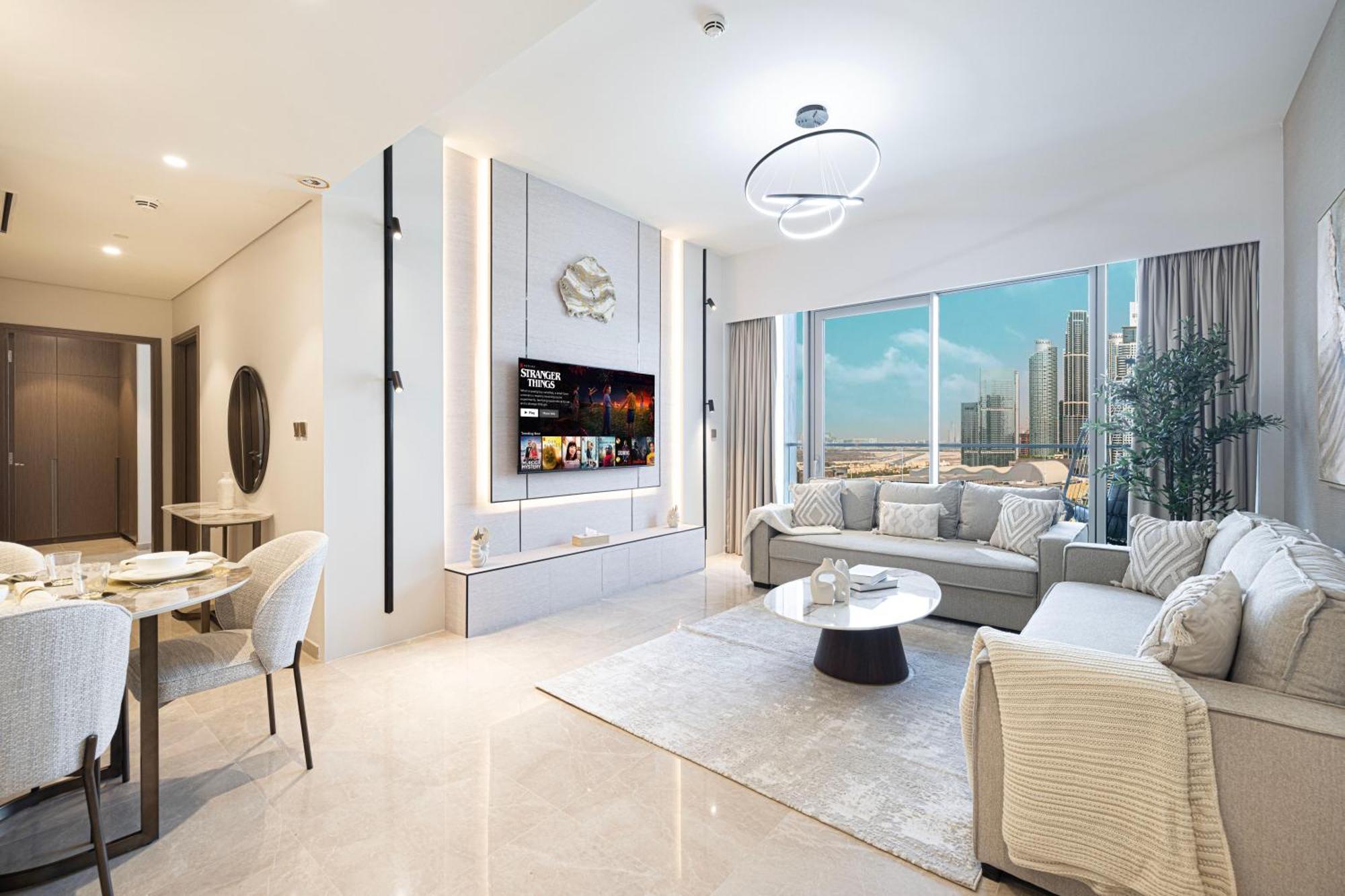 2br Burj & Fountain View 5 Mins To Mall Apartment