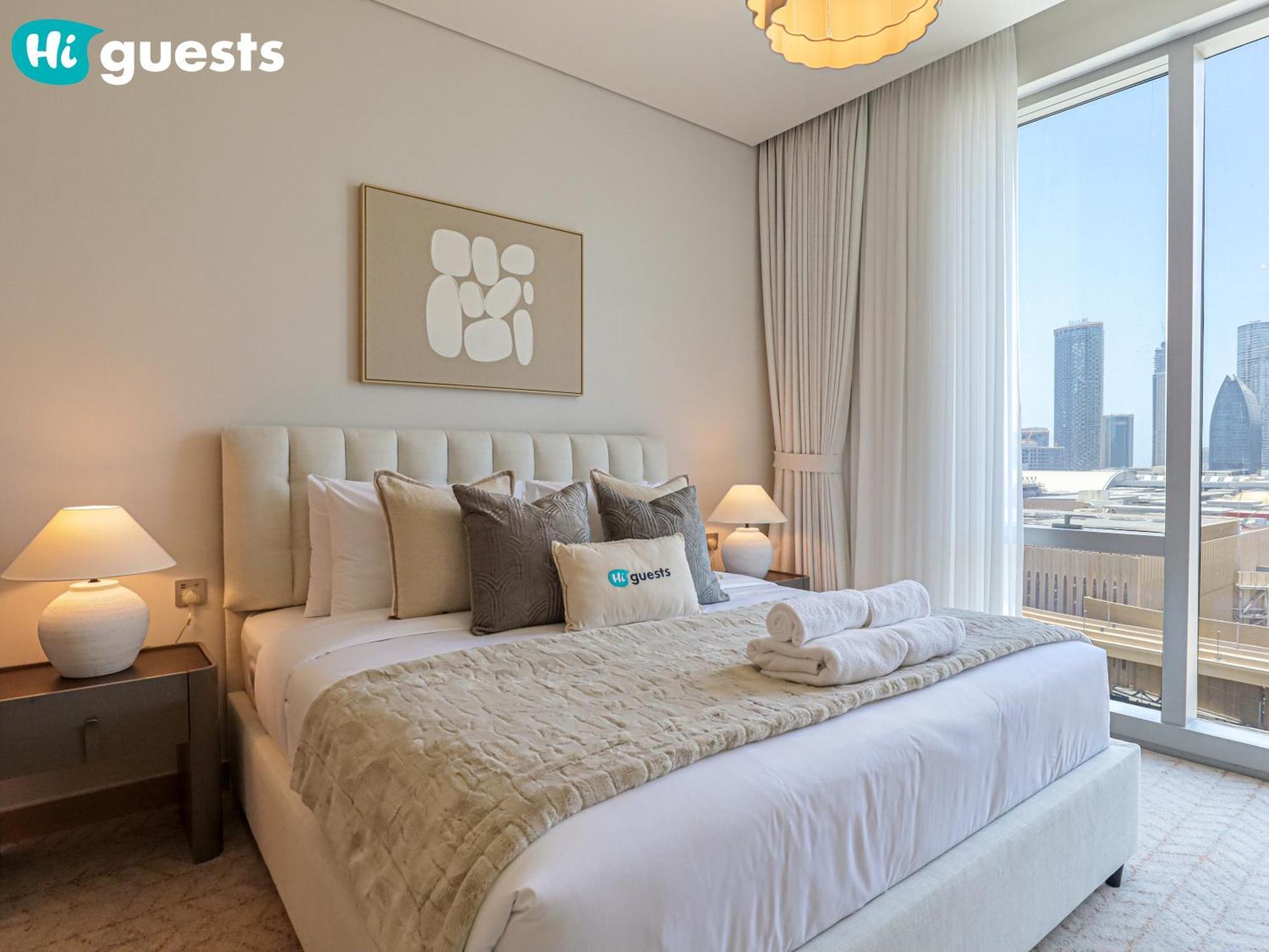 Higuests - Wake Up To Burj Khalifa Views In Stunning 2 Br