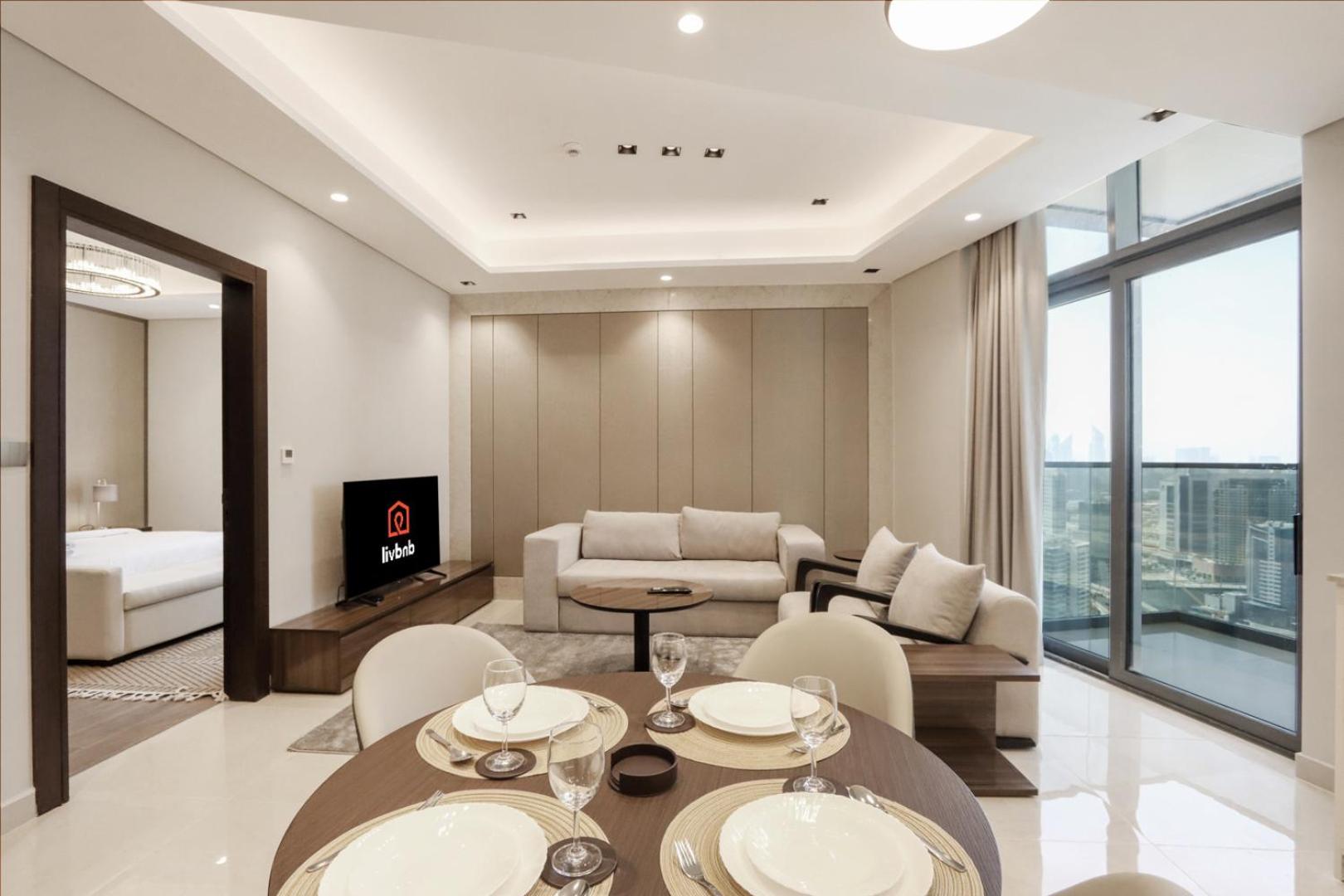 High-floor 1br With Burj Khalifa View Prime Location Apartment *
