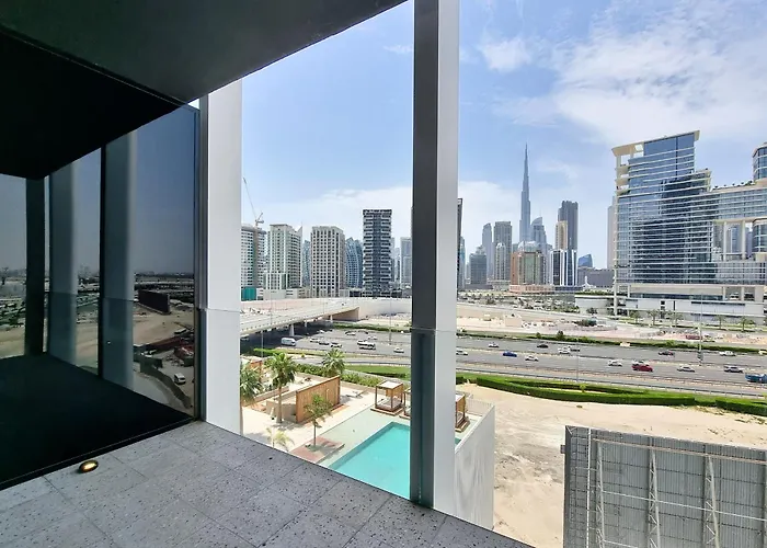 Alh Vacay - Studio With Balcony And Burj View In Upside