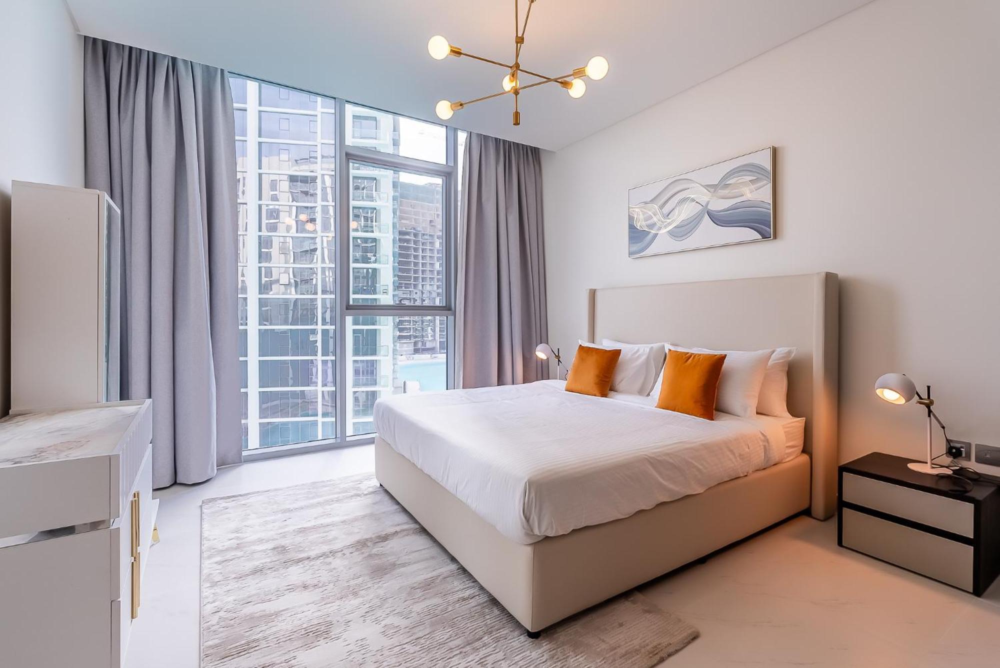 3bdr With Maid I District One I Lagoons View Dubai