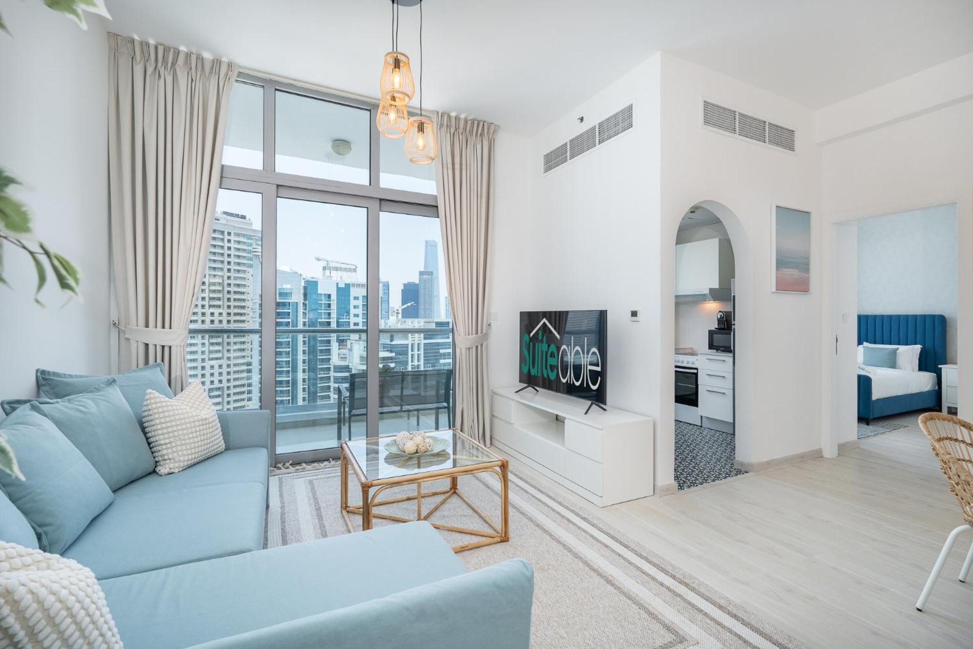 Apartment Seaside Serenity Stylish Marine-themed