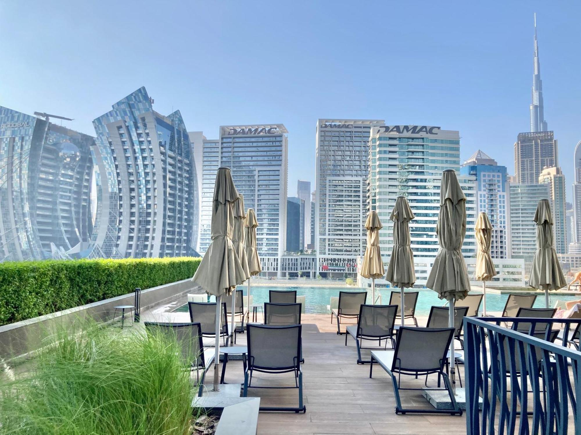 Amazing Burj View And Yachts View With Full Burj Khalifa View From Pool *