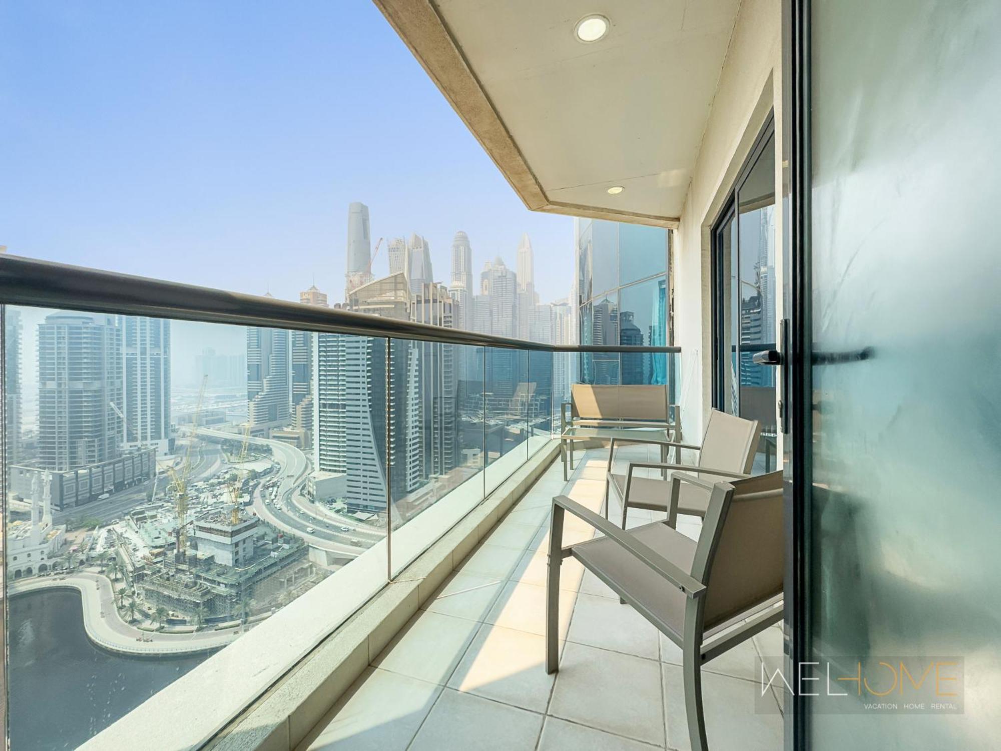 Welhome - Stunning High-rise With Canal View Near Marinamall Apartment *