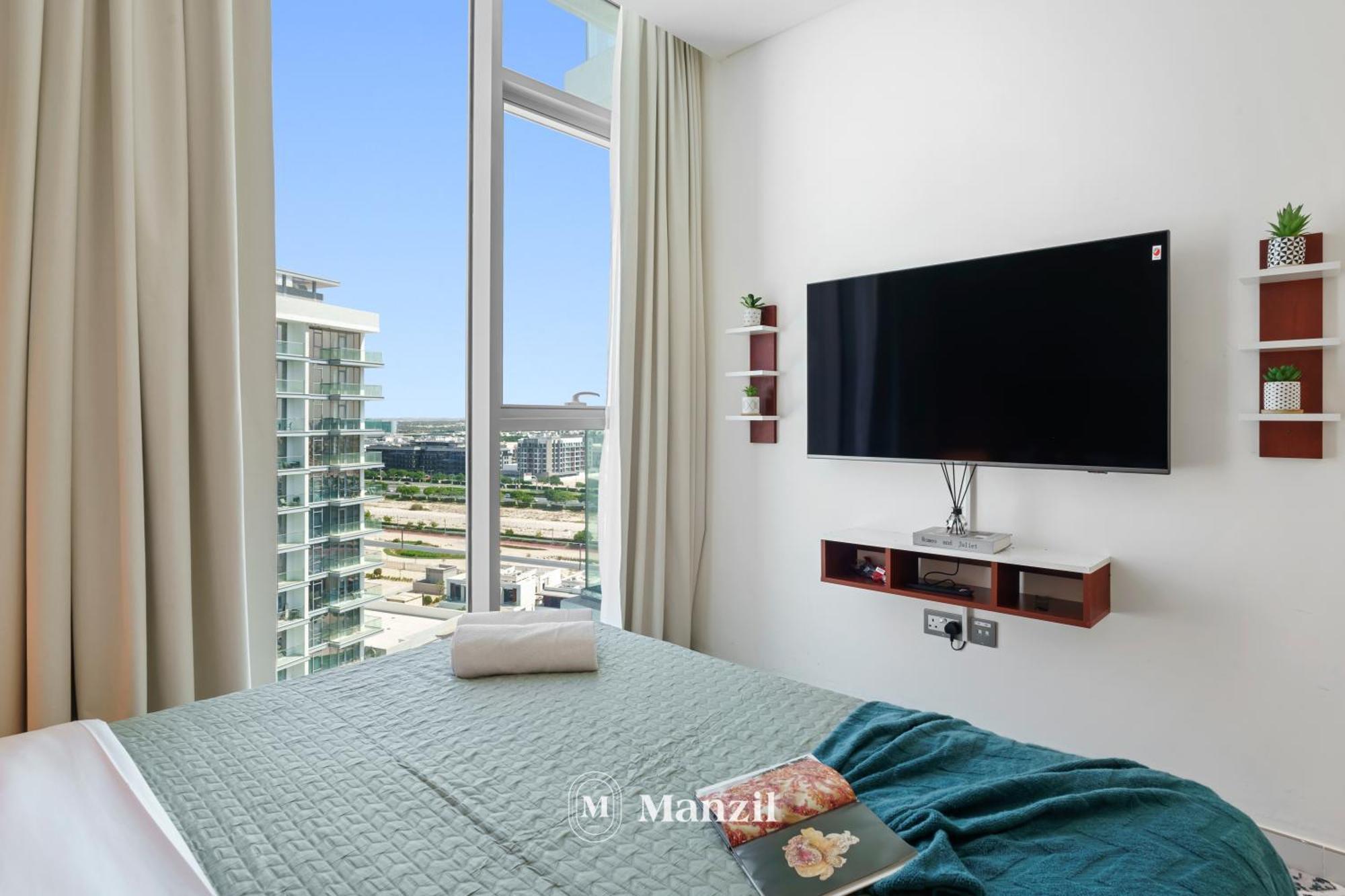 Apartment Manzil - 2br In District One With Lagoon & Burj Views Dubai