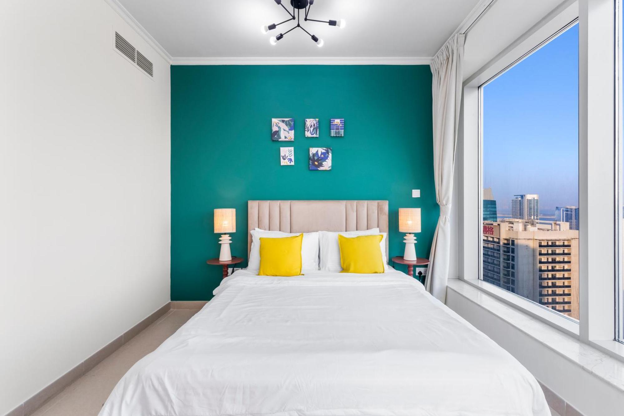Flash Sale- Burj Khalifa View- 5mn Walk To Mall - Burj Views Tower- Stylish 1bdr Apartment- Convenient Location