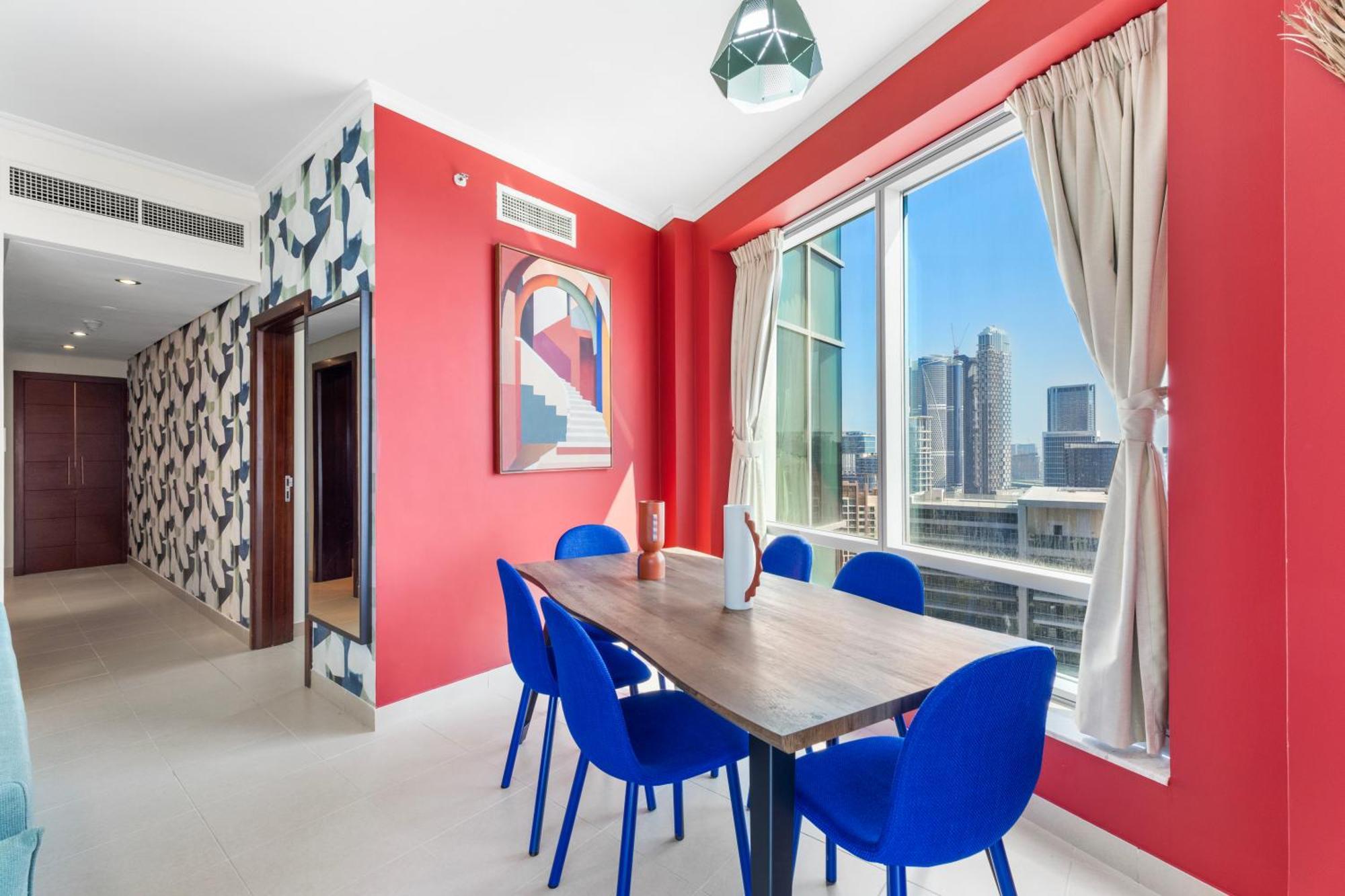 Flash Sale- Burj Khalifa View- 5mn Walk To Mall - Burj Views Tower- Stylish 1bdr Apartment- Convenient Location Apartment