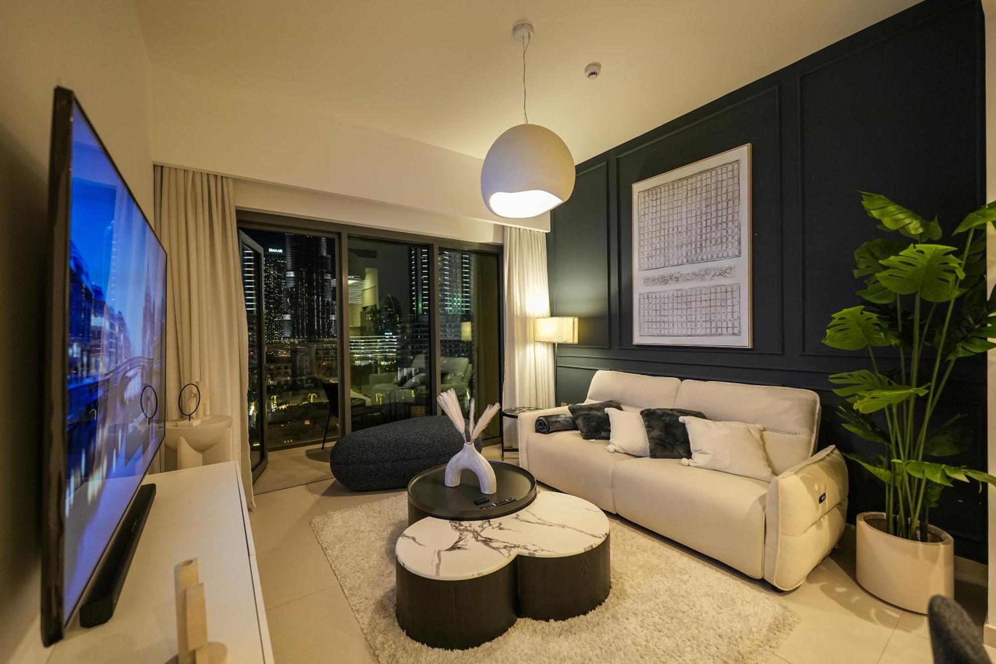 Apartment Full Burj Khalifa View - Panorama In - 3-min Walk To Mall Dubai