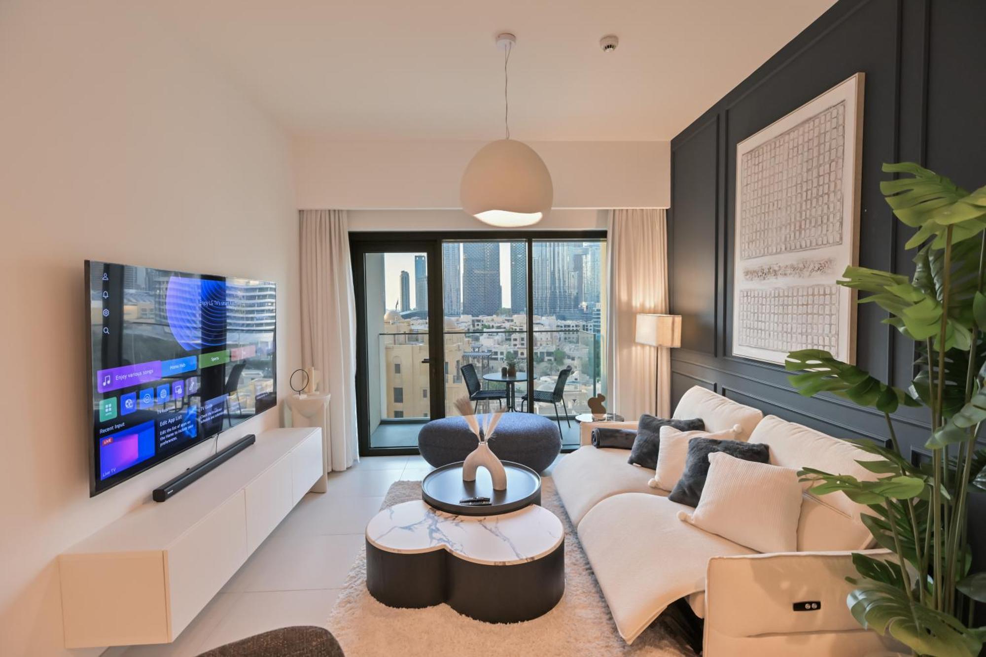 Apartment Full Burj Khalifa View - Panorama In - 3-min Walk To Mall Dubai