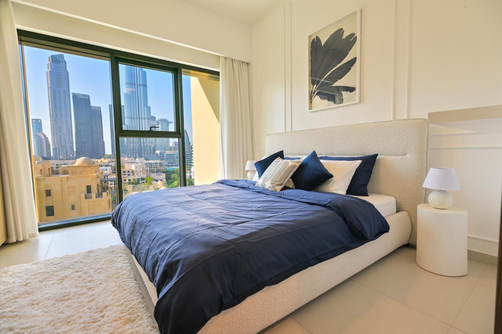 Full Burj Khalifa View - Panorama In - 3-min Walk To Mall *