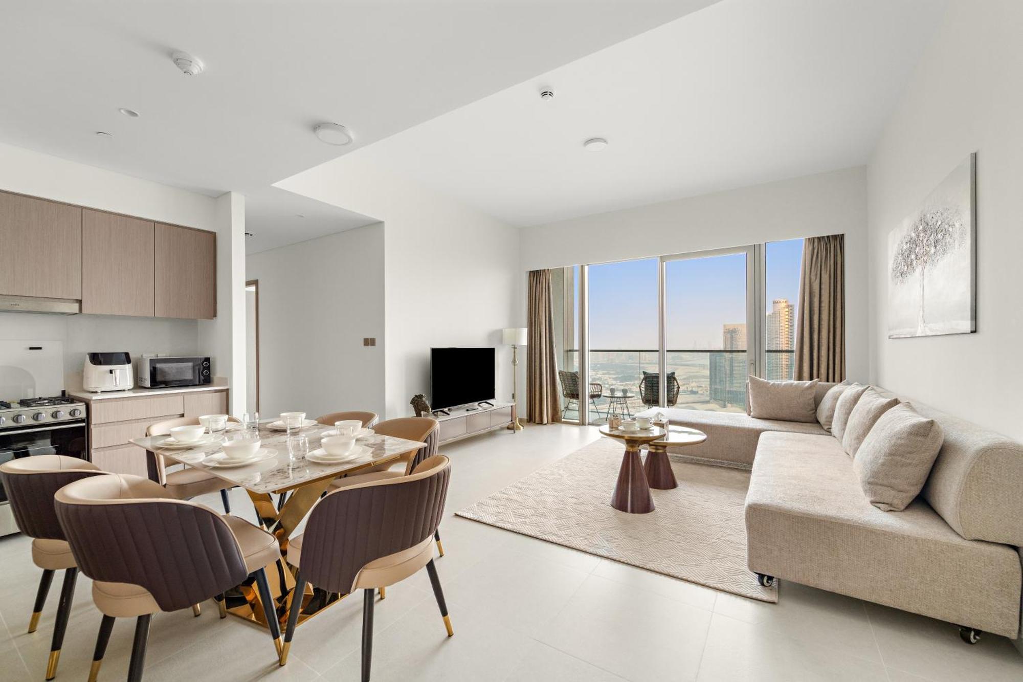 Full Burj Khalifa And Fountain Views 2br Apartment