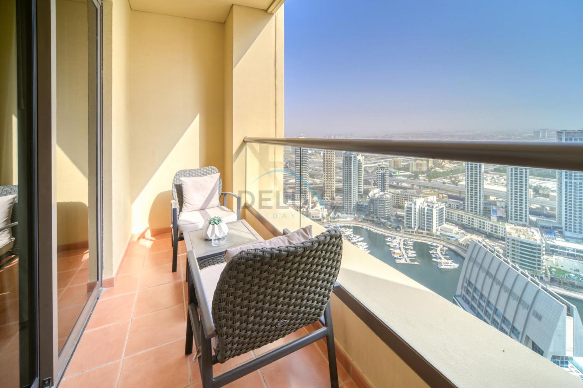 High Floor 2br With A View Of The Marina Canal Steps Away From The , Shams 1, Jbr By Deluxe Homes * Dubai