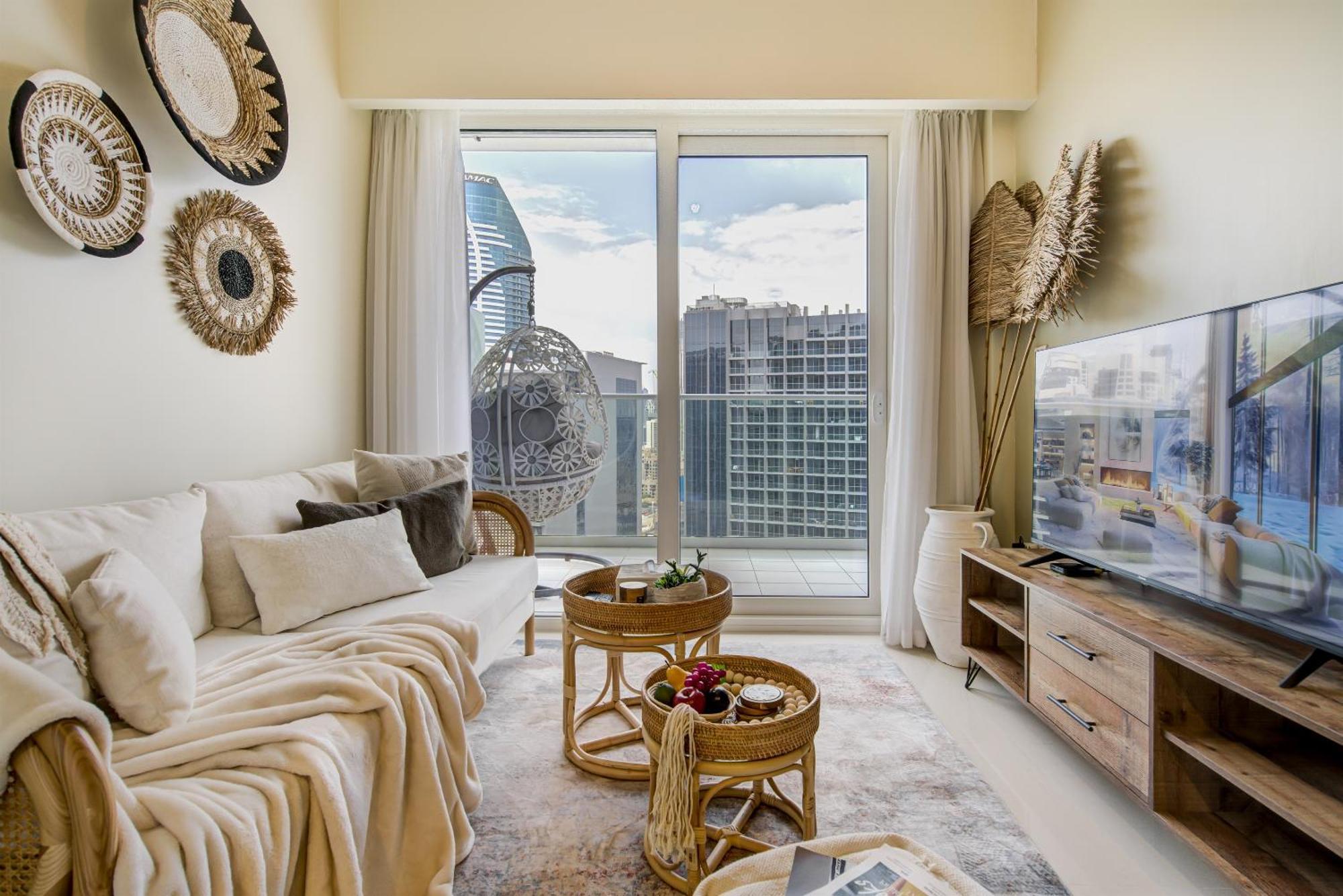 Burj Khalifa View Boho - Downtown Apartment Dubai