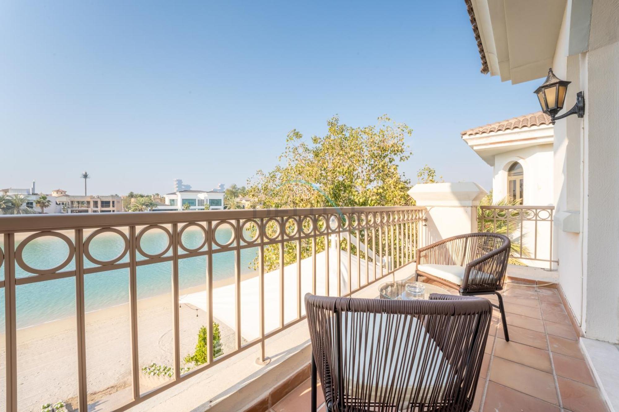 Beachfront 6br And Assistant's With Private Pool, Palm Villa, Palm Jumeirah By Deluxe Homes Villa *