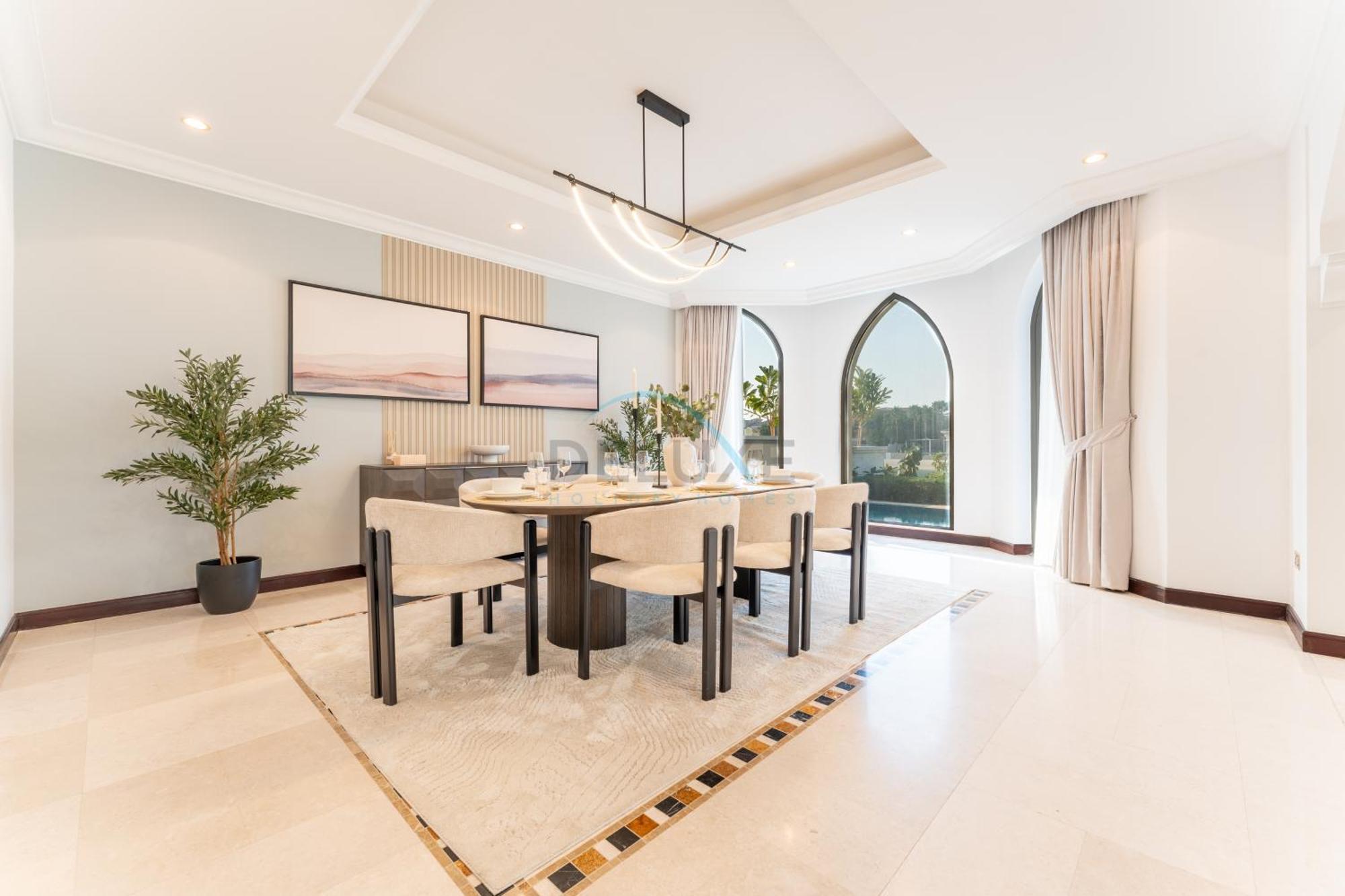 Beachfront 6br And Assistant's With Private Pool, Palm Villa, Palm Jumeirah By Deluxe Homes Villa *