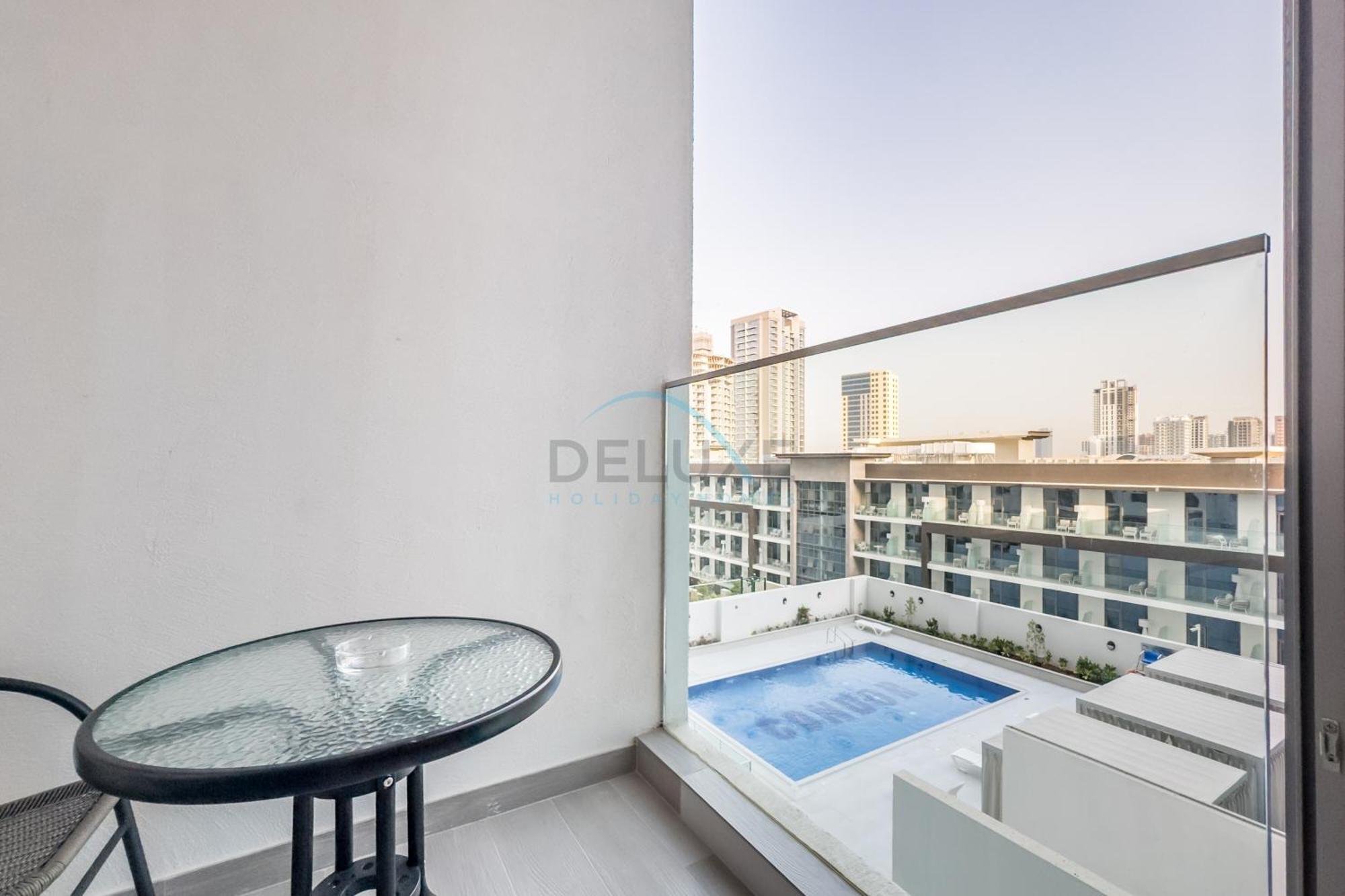 Pool View With Balcony Close To Mall, Concept 7 Residences, Jumeirah Village Circle By Deluxe Homes Apartment *