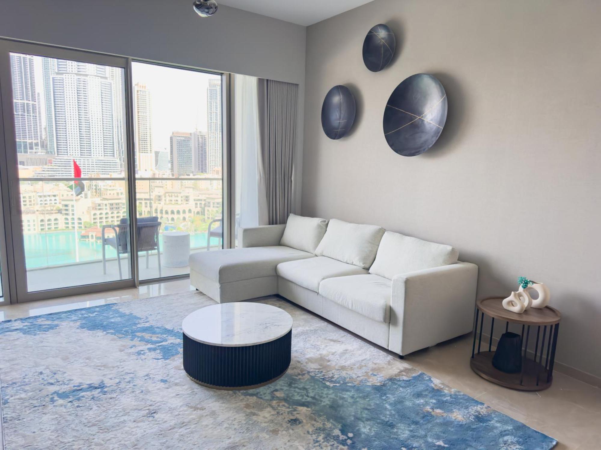 Grande Residences With Burj Khalifa View From 14th Floor For 8-guests Apartment *