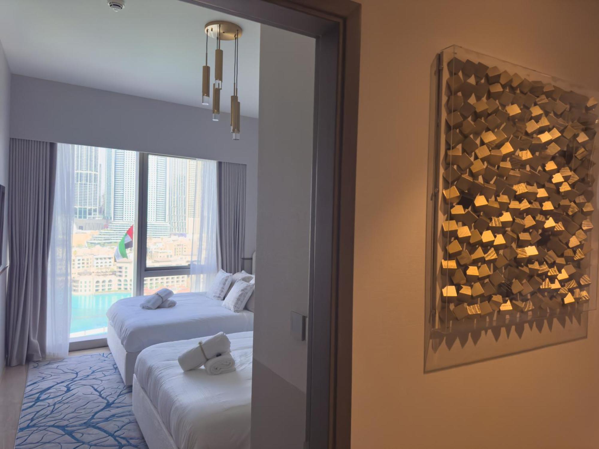 Grande Residences With Burj Khalifa View From 14th Floor For 8-guests Apartment Dubai