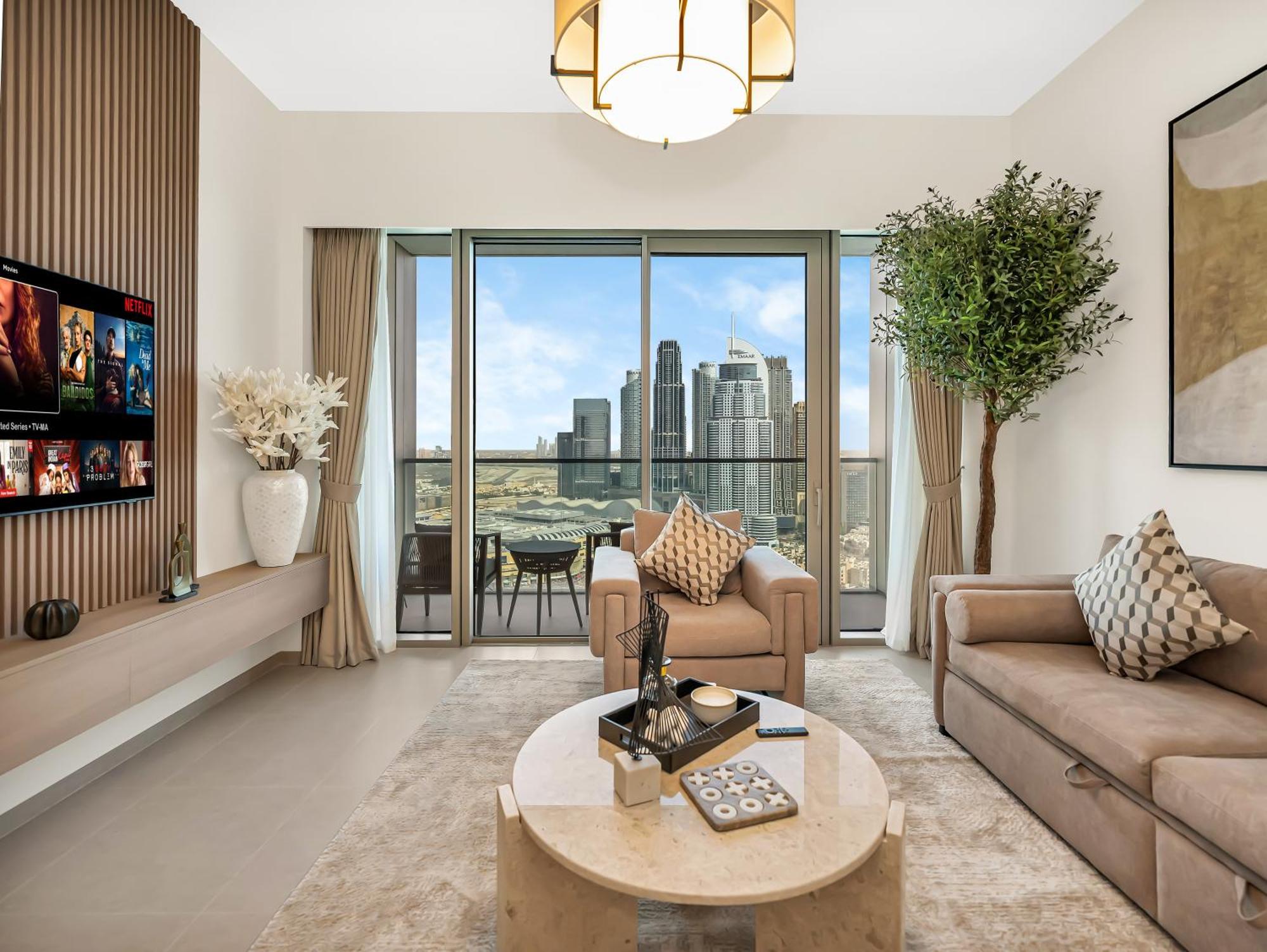 Apartment Burj Khalifa View Infinity Pool Walk To Mall