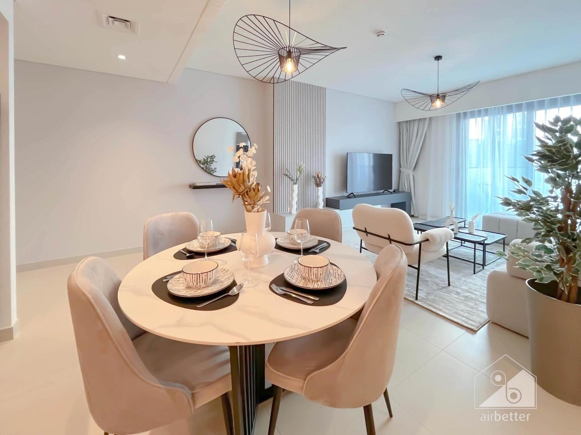 Apartment Burj Crown Luxury 2br I Balcony & Panoramic Views *