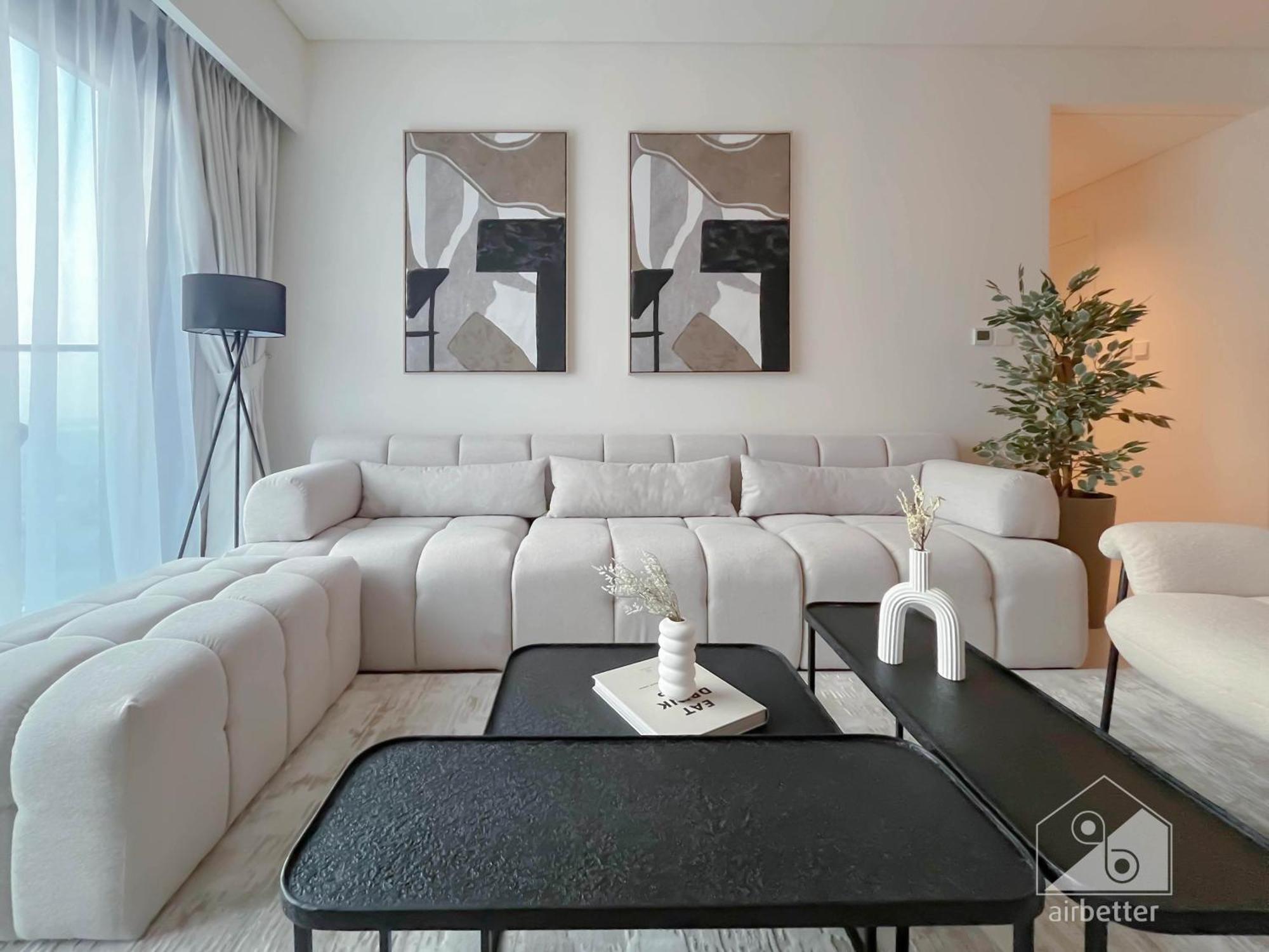 Burj Crown Luxury 2br I Balcony & Panoramic Views Apartment